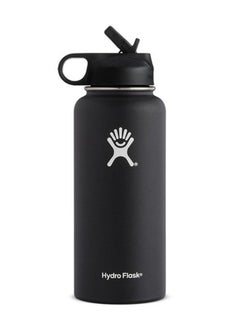 Buy Stainless Steel Vacuum Insulated Water Bottle Outdoor Sports Kettle Thermos Cup 946ml 32oz Black in Saudi Arabia