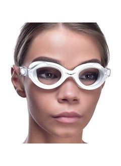 اشتري Swimming Goggles Swim Goggles For Adults Men Women Kids Youth Girls Boys Children Sx (White Goggles + Silver Case) في الامارات