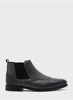 Buy Casual Wing Cap Brogue Chelsea Boots in Saudi Arabia