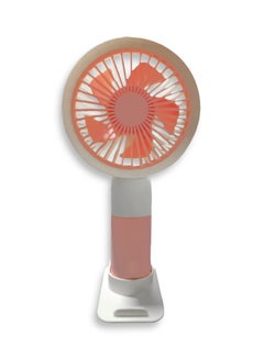 Buy Portable Mini Fan USB Rechargeable Cute 5000MAH Small Electric Fan For School With Phone Holder , B399-10 Pink in Egypt