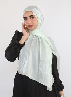 Buy Elegant Shiny Scarf Light Green For Women in Egypt