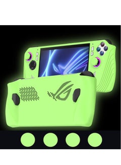 اشتري Protective Case for ASUS Rog Ally, Anti-Slip Shockproof Cover Silicone Case, Protector Case for Asus ROG Ally Handheld Game Accessories(Glow Green) في السعودية