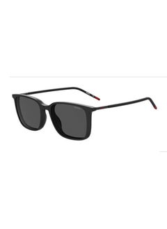 Buy Men's UV Protection Rectangular Sunglasses - HG 1270/CS GREY 53 Lens Size: 53 Mm Black in UAE