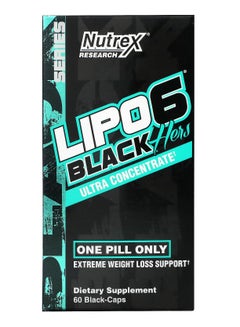 Buy Nutrex Research Lipo 6 Black Hers Ultra Concentrate 60 Count in UAE