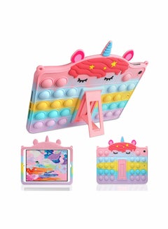 Buy Tablet Case, Cute Rainbow Unicorn Case for iPad 6th 5th Generation Case for iPad 2018/2017 9.7 inch with Kickstand for Girls Women Silicone Fidget Bubble Case in Saudi Arabia