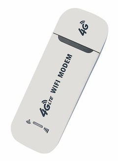 Buy Portable USB Wifi Dongle 4G USB Modem WiFi Router USB Dongle 150Mbps with SIM Card Slot Car Hotspot Pocket Mobile WiFi (White) in Saudi Arabia
