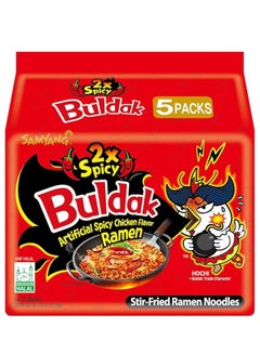 Buy Buldak Ramen 2X Spicy 140grams Pack of 5 in UAE
