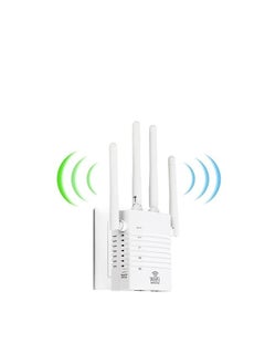 Buy WiFi Extender, 1200Mbps WiFi Range Extender Signal Booster, Coverage up to 12880sq.ft and 105 Devices, WiFi Booster and Internet Range Extender, Internet Repeater in UAE