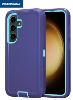 Buy Samsung Galaxy A55 5G Case, Samsung A55 Durable Shockproof 3-Layer Heavy Duty Case, [Military Grade Protective ][Shockproof] [Drop-Proof] [Dust-Proof], Cover for Galaxy A55 5G 2024 (Purple SkyBlue) in Saudi Arabia