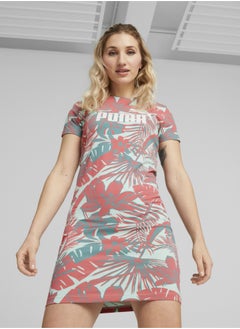 Buy Womens Essentials+ Flower Power T-Shirt Dress in UAE