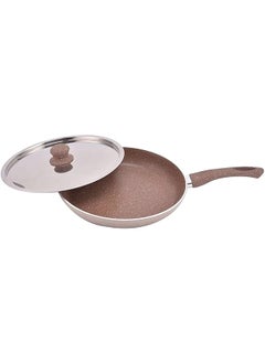 Buy Granite Fry Pan With Cover 32 cm 3.5 mm in Saudi Arabia