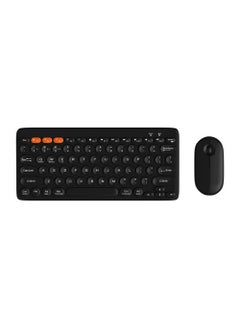 اشتري Chocolate Wireless Keyboard Mouse Combo, Silent Portable Office Black في السعودية