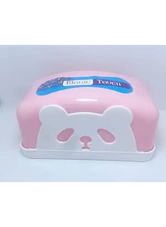 اشتري Plastic Tissues Box Cover Holder  Pink في مصر