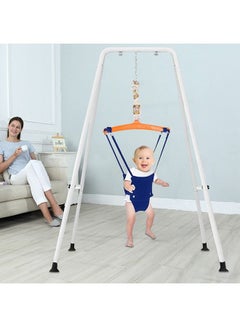 Buy 2 in 1 Baby Jumper and Toddler Swing with Foldable Stand Swing Set and Bouncers for Infant in Saudi Arabia