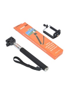 Buy Expandable Selfie Stick Black/Silver in Saudi Arabia