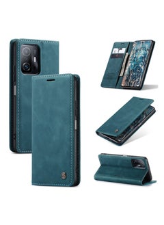 Buy CaseMe Xiaomi Mi 11/11T Pro Case Wallet, for Xiaomi Mi 11/11T Pro Wallet Case Book Folding Flip Folio Case with Magnetic Kickstand Card Slots Protective Cover - Green in Egypt