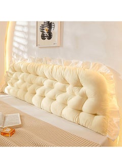 Buy 50*180cm Bedside Cushion, Soft Bag, Bed Cushion, Reading Large Back Cushion, Sofa Pillow (Beige) in UAE