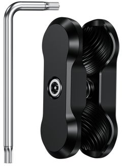 اشتري Aluminum Alloy Anti-Theft Double Socket Arm Compatible with RAM Mounts B Size 1'' Ball Components & Bike Motorcycle Phone Mount Holder with 1'' Ball Adapter في الامارات