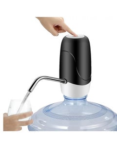 Buy Portable USB Charging Electric Pumping Automatic Water Dispenser White/Black in UAE