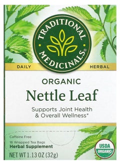 Buy Organic Nettle Leaf Caffeine Free 16 Wrapped Tea Bags 1.13 oz (32 g) in UAE