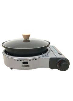 Buy Portable Camping Cooking Gas Stove Burner with Cooking Pan K300C in UAE