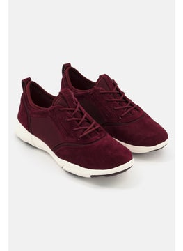 Buy Women D Nebula S A Lace Up Casual Shoes, Maroon in Saudi Arabia