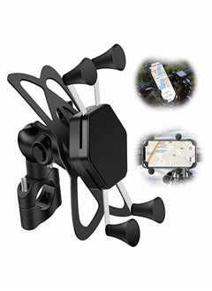 Buy Bike Phone Holder Black Bicycle Motorcycle Phone Mount Stainless Mount Universal Fit on Stroller for Bicycle Motorcycle Motorbike 360 Degree Rotation in Saudi Arabia