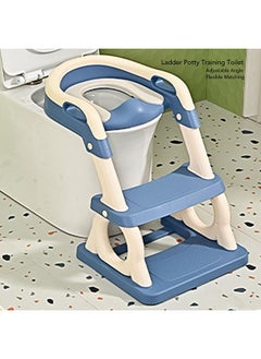 Buy Potty Training Seat Foldable Potty Chair with Step Stool Ladder Kids Training Toilet Seat for Boys and Girls in Saudi Arabia