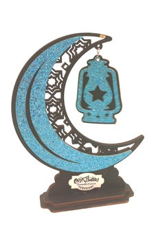 Buy Handmade decorations made of wood with a Ramadan crescent design in Saudi Arabia