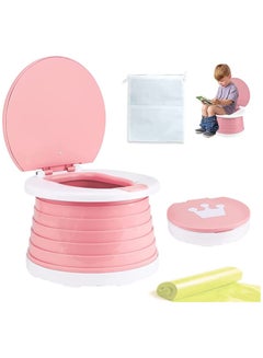 Buy Portable Potty For Kids, Toddlers Foldable Travel Potty Training Seat Children's Portable Toilet Potty Chair Toddlers Training Toilet in Saudi Arabia