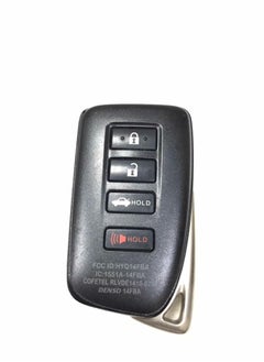 Buy 4 Buttons Replacement Key Fob Cover fit for Lexus ES250 2018 NX300h 2018-2013 ES350 GS350 2016-2013 GS300h GS450h ES300H NX300 Smart Keyless Entry Remote Key Fob Case Shell (Black) in UAE