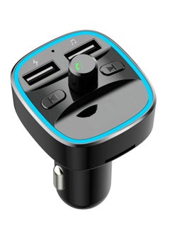 Buy Car MP3 Player Bluetooth FM Transmitter Fast Car Charger Radio Adapter Car Kit with Dual USB Charging MP3 Player Support SD TF Card & Support USB in UAE