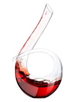 اشتري 1.5L Hand Blown Clear Crystal Glass Wine Decanter with 6 Character Shape Design Lead-Free Classic Wine Aerator and Carafe في الامارات