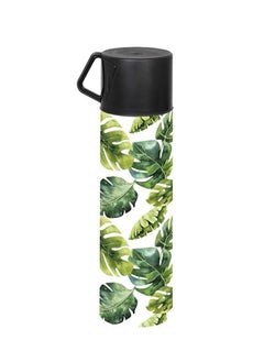 Buy Decorated Vacuum Flask With Mug-Leaf Assorted shapes may vary in Egypt