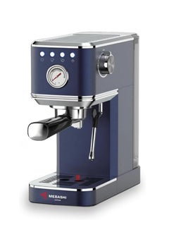 Buy MEBASHI Espresso Coffee Machine - 1.1L, 20 Bar, Thermo Block Heating (ME-ECM2047) (Blue) in UAE