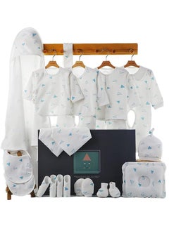 Buy Baby Newborn Essentials Layette Gift Set with Box 22 Piece Baby Girl Boys Gifts Premium Cotton Baby Clothes Accessories Set Fits Newborn Baby Suit Set Cuddle Strap Bib Gloves Saliva Towel Pillow in Saudi Arabia