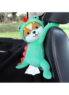 Buy Car Tissue Holder, Dog Tissue Box with Buckle, Tissue Box, Cartoon Animals Paper Storage, Tissue Tray for Car, Shaped Creative Hanging Pouch, Cute Car Accessories in UAE