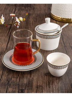 Buy 21 PCs Arabic Tea and Coffee set Serve 6 Person in Saudi Arabia