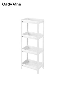 Buy 4-Tier Shelving Organizer White 100x36x23 cm in Saudi Arabia