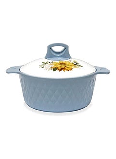 اشتري Casserole Steel Insulated Hotpot Diamond Blue (2500 Ml) في الامارات