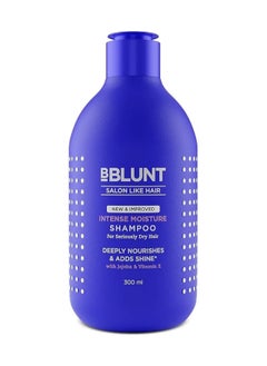 Buy BBLUNT Intense Moisture Shampoo with Jojoba and Vitamin E for Dry & Frizzy Hair - 300 ml in UAE