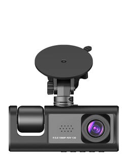 اشتري Dash Cam Front And Rear Inside, 3 Channel Dashcam For Cars 1080P Dash Camera With 64GB Card Adjustable Lens 170°Wide Angle Driving Recorder With Night Vision. في الامارات