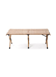 Buy Bali Folding Table Beige 120x60 cm in UAE