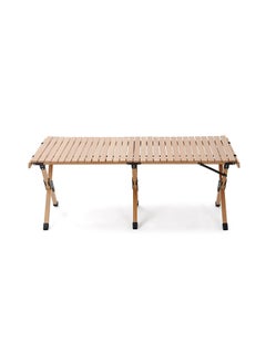 Buy Bali Folding Table Beige 120x60 cm in UAE