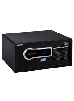 Buy Hotel Safe Box With Optical Keypad, 1.09cbft Digital Steel Security Safe with Keys, Hotel Style Wide and Low Profile Locker, RB-2042TRW (Size 42x20x37cm) Black in UAE