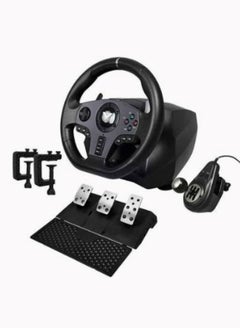 Buy Racing Steering Wheel Dual Motor With 900 Degree Shifter For PC/PS3/PS4/Xbox One in Saudi Arabia