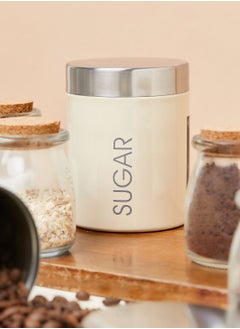 Buy Cream Enamel Liberty Sugar Canister in UAE