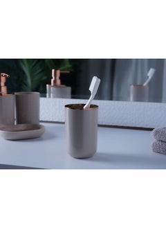 Buy Lazlo Toothbrush Holder Beige in UAE