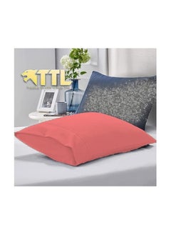 Buy Pillowcase for Home, Hotels & Touristic Village/Modern Design from Tigers,CORAL,55cm*75cm in Egypt