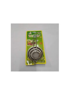 Buy TSKH002 Small Silver 3 Pieces Stainless Steel Food Strainer Set in Egypt